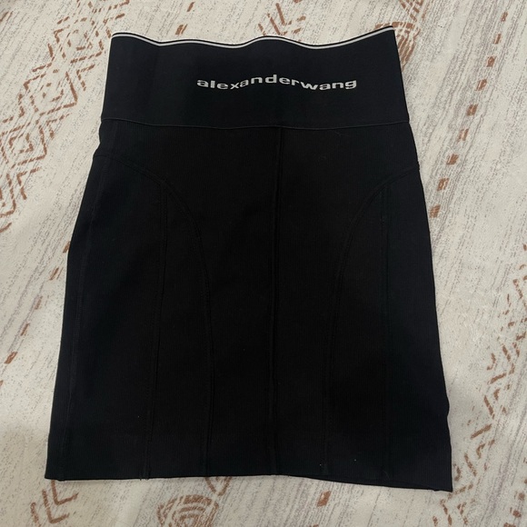 Alexander Wang Black Mini Skirt with Zipper Detail - Picture 5 of 8